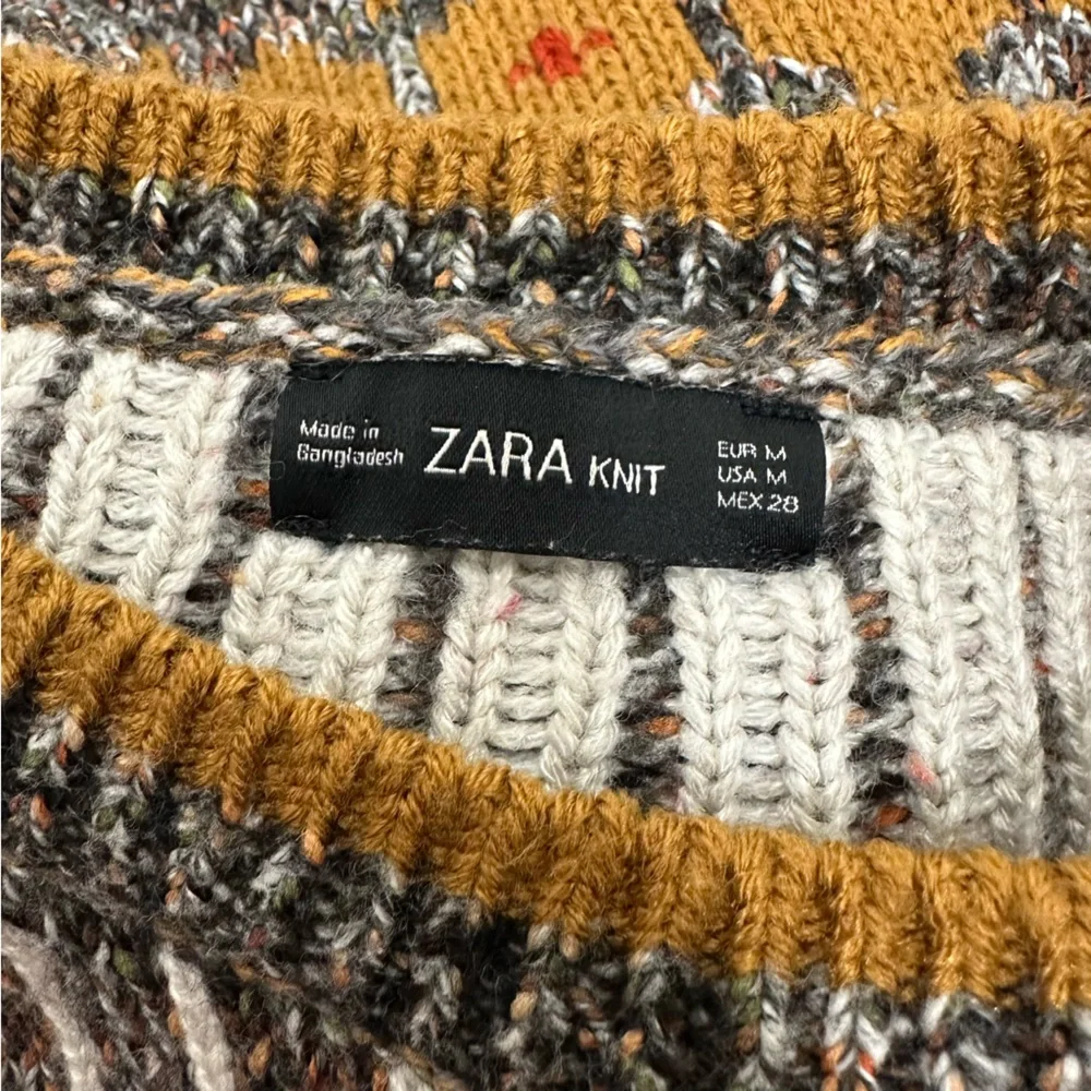 Zara Fairisle Multicolor Patterned Women's Sweater - Picture 5 of 7